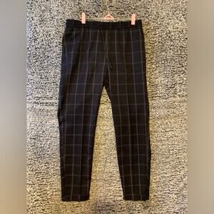 H&m Black checkered Trousers Pants Size Small